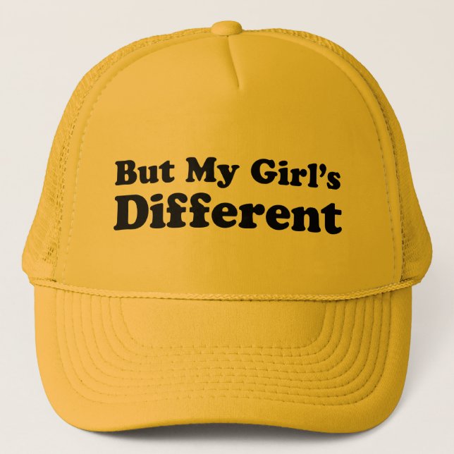 Gorra De Camionero Pero Mi Chica Diferente (Anverso)