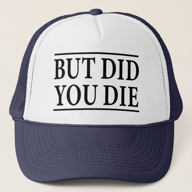 Gorra De Camionero Pero ¿Murió, Divertido entrenamiento, Entrenamient (Anverso)