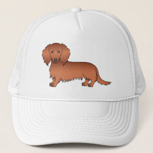 Gorra De Camionero Perrito De Dibujos Animados Adorable Dachshund Pel
