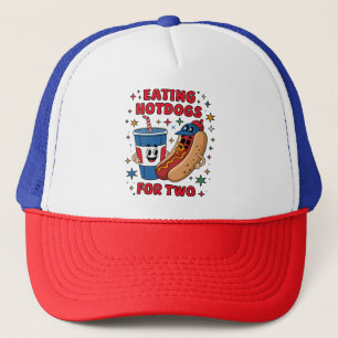 Gorra De Camionero Perritos Calientes Lindos 4 De Julio