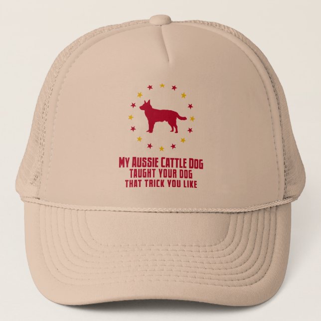 Gorra De Camionero Perro australiano del ganado (Anverso)