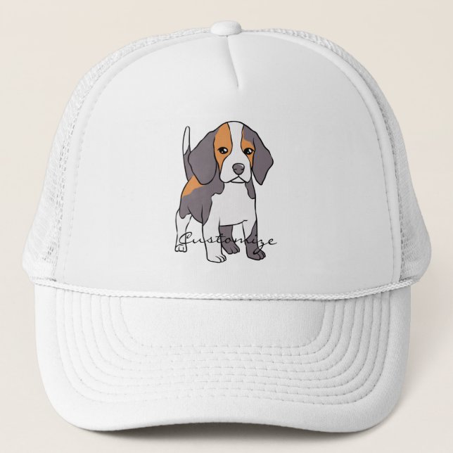 Gorra De Camionero Perro Beagle Cute Rama Thunder_Cove (Anverso)