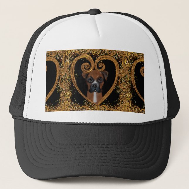 GORRA DE CAMIONERO PERRO BOXER (Anverso)