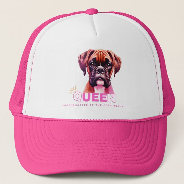 Gorra De Camionero Perro Boxer: Maestro de la Reina (Anverso)