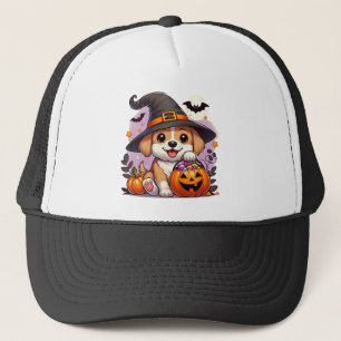 Gorra De Camionero Perro/cachorro de Halloween
