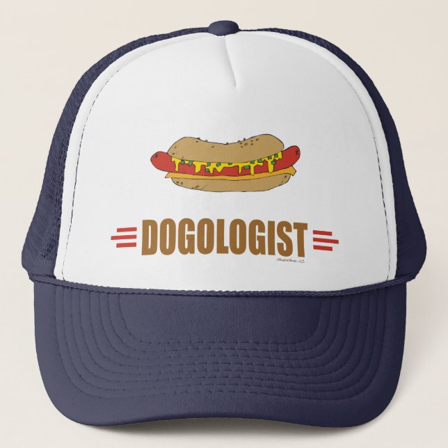 Gorra De Camionero Perro caliente gracioso (Anverso)