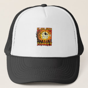 Gorra De Camionero Perro Caza Zombies Fantasmas de Halloween Bruja Lu