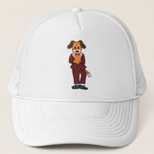 Gorra De Camionero Perro como maduro con traje