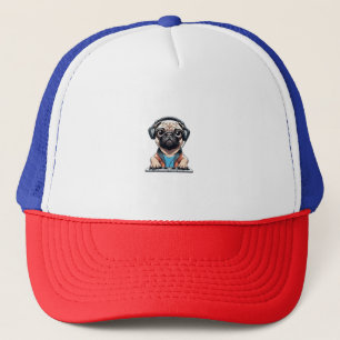 Gorra De Camionero Perro con audífonos 1