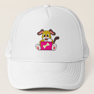 Gorra De Camionero Perro con portátil