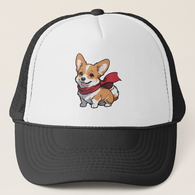 Gorra De Camionero perro Corgi galés (Anverso)