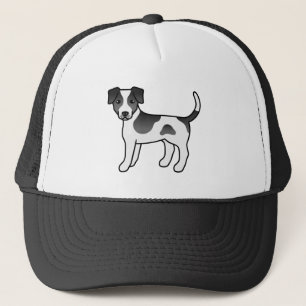 Gorra De Camionero Perro Danés-Sueco De Granja Negro Y Blanco Lindo P