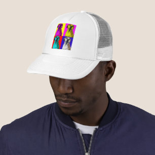 Gorra De Camionero perro de arte pop para camioneros