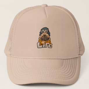 Gorra De Camionero Perro de cachorro personalizado con cara enojada u