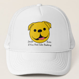 Gorra De Camionero Perro de cara feliz