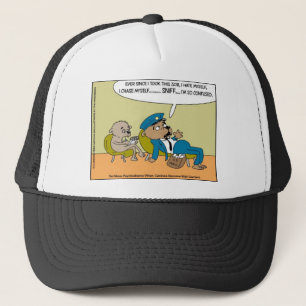 Gorra De Camionero Perro de Correo en Terapia Regalos de Dibujos Anim