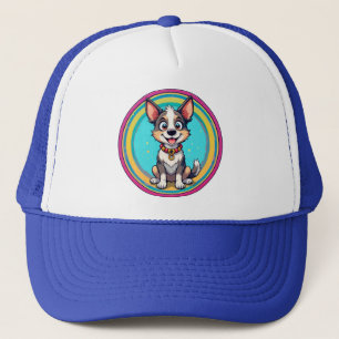 Gorra De Camionero Perro de dibujos animados alegre
