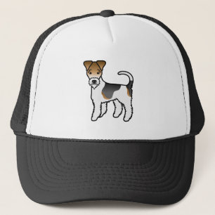 Gorra De Camionero Perro de dibujos animados Fox Terrier de alambre t