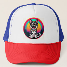 Gorra De Camionero Perro de dibujos animados juguetón