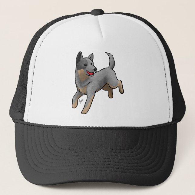 Gorra De Camionero Perro de ganado australiano (Anverso)