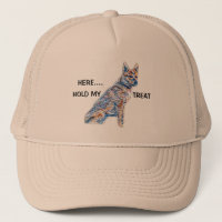 Perro De Ganado Heeler Sostén Mi Tratamiento