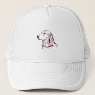 Gorra De Camionero Perro de Golden Retriever