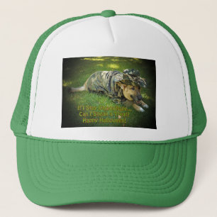 Gorra De Camionero Perro de Halloween en camuflaje
