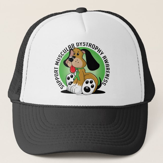 Gorra De Camionero Perro de la distrofia muscular (Anverso)