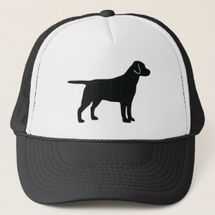 Gorra De Camionero Perro de laboratorio negro
