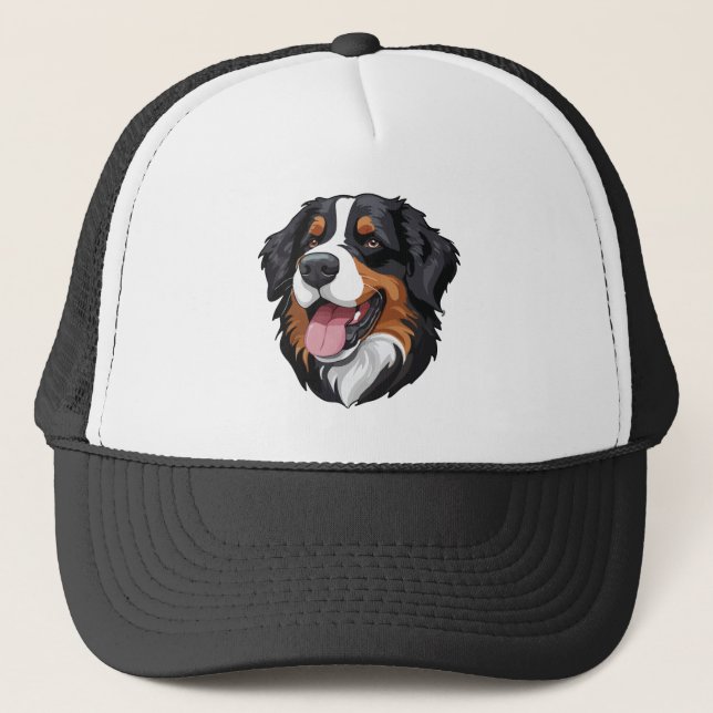 Gorra De Camionero Perro de montaña bernés (Anverso)