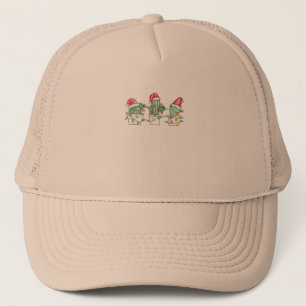 Gorra De Camionero Perro de montaña bernés Feliz Navidad Berner Navid