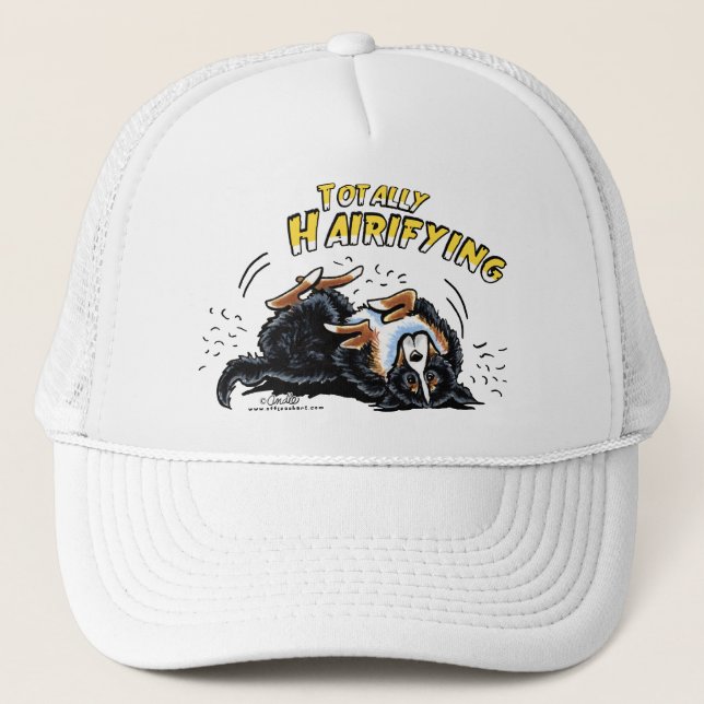 Gorra De Camionero Perro de montaña de Berna Totalmente Hairifying (Anverso)