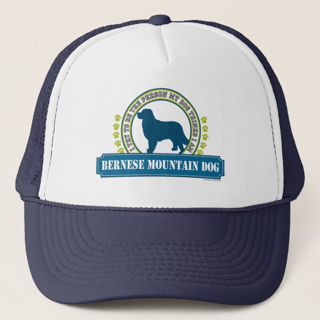 Gorra De Camionero Perro de montaña de Bernese (Anverso)