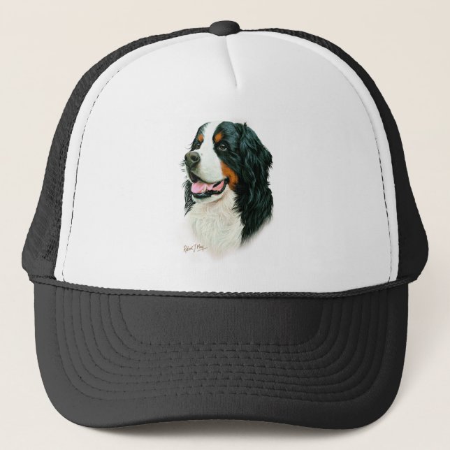 Gorra De Camionero Perro de montaña de Bernese (Anverso)