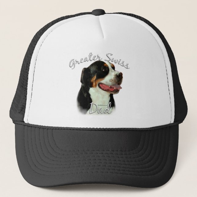 Gorra De Camionero Perro de montaña suizo mayor 2 (Anverso)