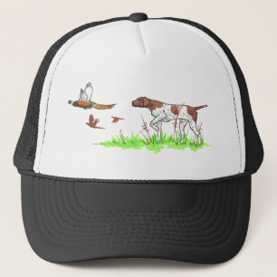 Gorra De Camionero Perro de pájaro y faisanes