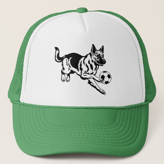 Gorra De Camionero perro de pastor alemán (Anverso)