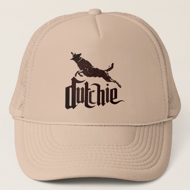 Gorra De Camionero Perro de pastor holandés - pastor de Dutchie - de (Anverso)
