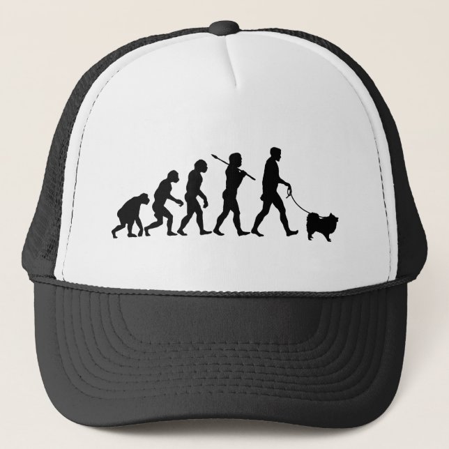 Gorra De Camionero Perro de Pomerania japonés (Anverso)