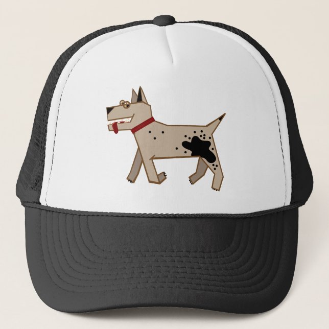 Gorra De Camionero perro de trabajo duro (Anverso)