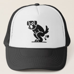 Gorra De Camionero Perro Defecando Gruñón