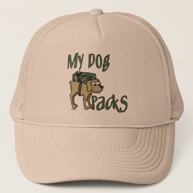 Gorra De Camionero Perro del campamento (Anverso)
