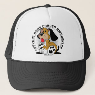 Gorra De Camionero Perro del cáncer de hueso