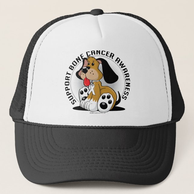 Gorra De Camionero Perro del cáncer de hueso (Anverso)