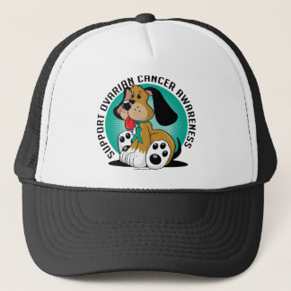 Gorra De Camionero Perro del cáncer ovárico