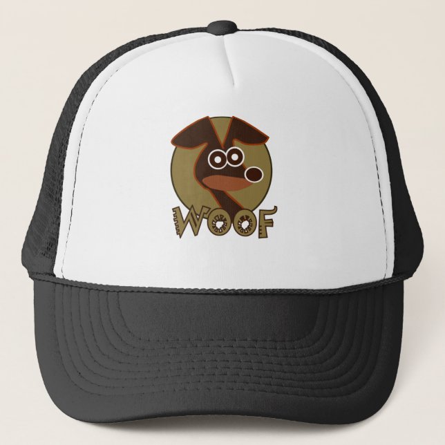 Gorra De Camionero Perro del tejido (Anverso)