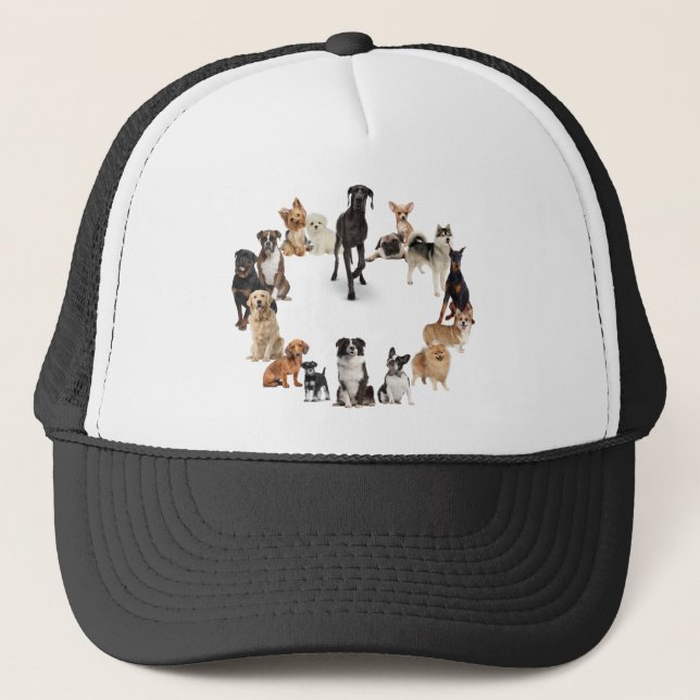 Gorra De Camionero Perro divertido Raza Mascota Animales Perro (Anverso)