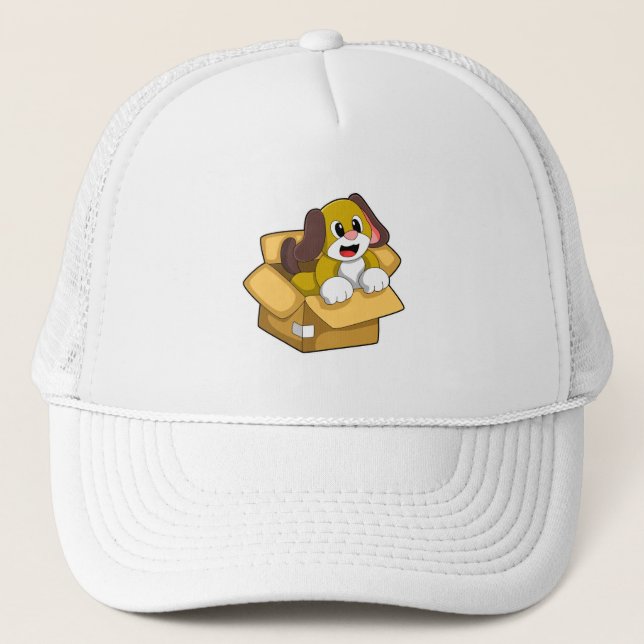 Gorra De Camionero Perro en caja (Anverso)