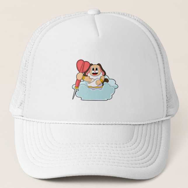 Gorra De Camionero Perro en Darts con Dart (Anverso)