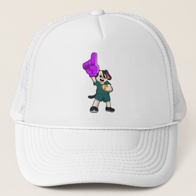 Gorra De Camionero Perro en deportes de fútbol (Anverso)